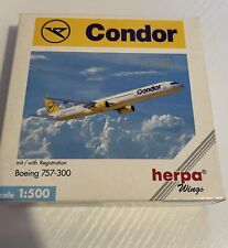 Herpa Condor Rare Boeing 757-300 1:500 Model Airplane