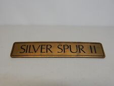 Vintage Metal Enamel Rolls Royce Silver Spur II 2 Car Badge Auto Emblem