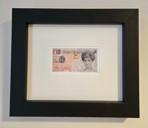 Banksy faced tenner - banksy,