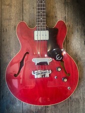 1967 EPIPHONE RIVOLI Bass Guitar - EB 232C in CHERRY  with hard shell case