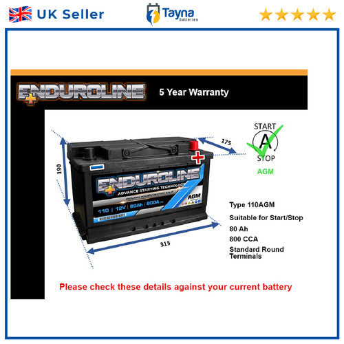 Agm car battery fits - agm, mercedes