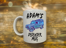 Personalised Novelty Land Rover Defender mug,  coffee mug, tea mug with gift box
