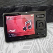 Creative Zen 8GB Black MP3 MP4 FM Radio Audio Video Media Player