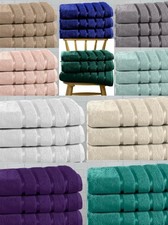 3 Pack Premium Bath Sheets Towels (80 x 140 cm) - 100% Egyptian Cotton, Soft XL