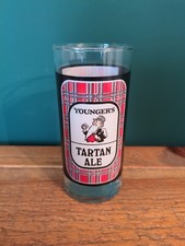 Youngers Tartan Ale Glass Beer Pub Bar Breweriana