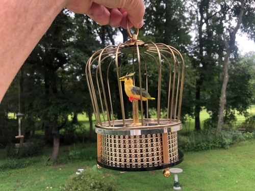 Wind singing bird cage - wind-up,