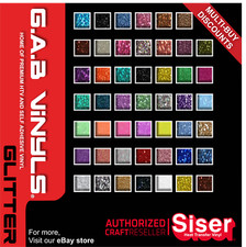 Mini Rolls - 500mm x 300mm - Siser Easyweed Glitter PREMIUM HTV Vinyl IRON ON