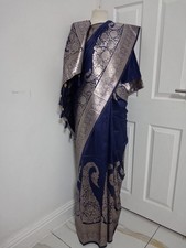 Katan Saree With Silver Zari