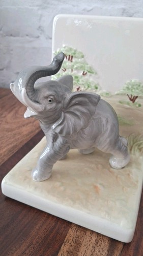 Vintage ceramic elephant - vintage,