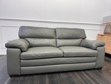 Furniture Village Cozee 2.5 Seater Sofa in Grey Pure Leather