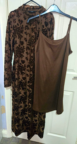 George brown floral - brown, maxi