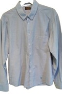 Aertex long sleeve Blue 100% Cotton Denim shirt size XL.