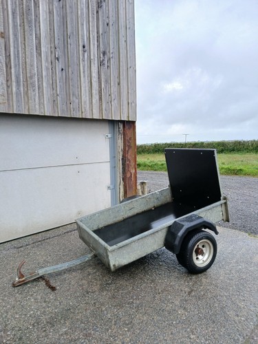 Small galvanised car trailer - car,