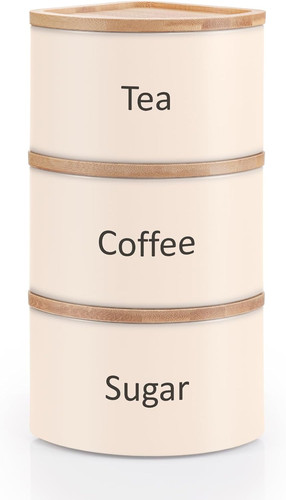 Tea coffee sugar canister - sugar, set