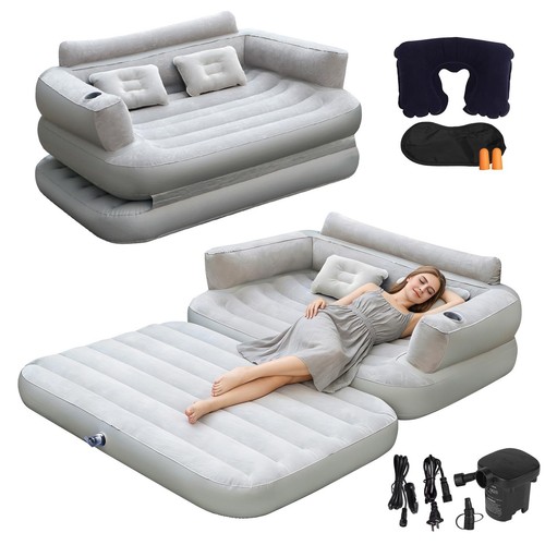 Full size inflatable sofa - size, bed