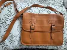 Leather Shoulder Satchel Pia