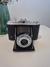 Vintage AGFA ISOLETTE I FOLDING MED. FORMAT Angner 85 mm camera Untested In Case