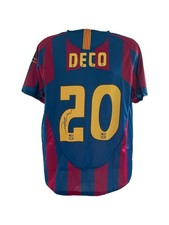 Deco Signed Barcelona Shirt With COA and Photo Proof