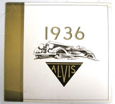 ALVIS CRESTED EAGLE Speed 20 SILVER EAGLE 16 FIREBIRD Car Sales Brochure 1936