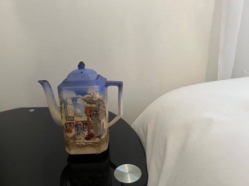Antique teapot unique painting - teapot,