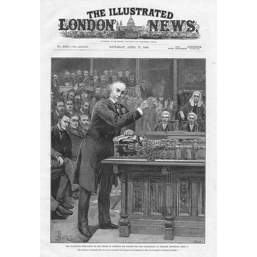 William gladstone speaking - speaking, on