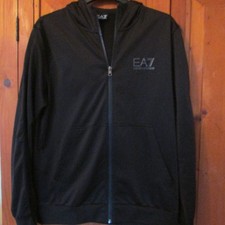 EA7 Emporio Armani men zip through hooded jacket size XL chest 44" fab cond
