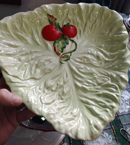 Vtg carlton ware green lettuce - vtg,