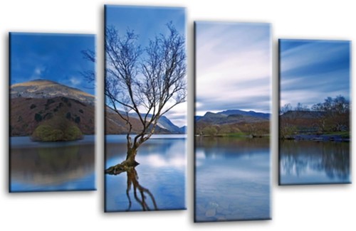Landscape wall art - landscape, blue