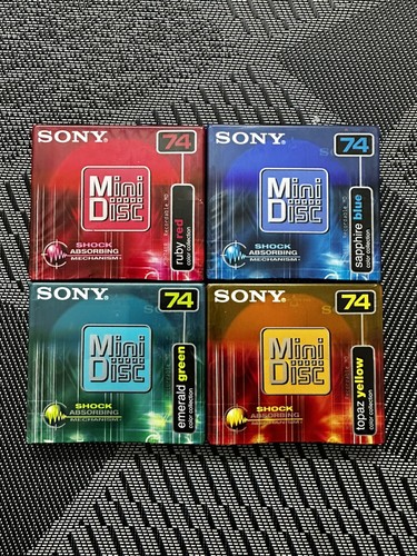 Sony colour minidiscs - colour,
