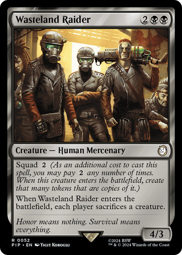 Mtg wasteland raider fallout - raider, [fallout]