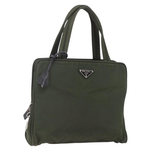 Prada hand bag - hand, khaki