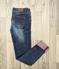 Superdry Vintage Rose Fill Super Skinny Blue Denim Jeans W30 L32