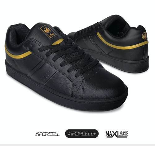 Dvs berra black gold leather - dvs,