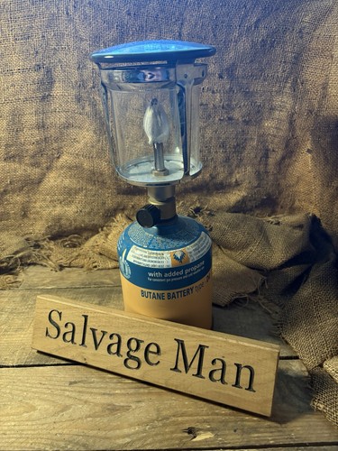 Vintage camping gas lantern - gas,