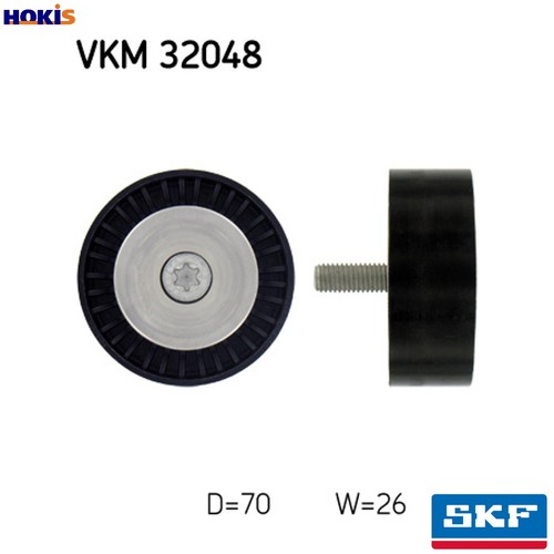 Deflectionguide pulley vribbed - deflectionguide,