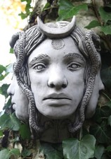 Hecate cement garden wall - hecate,