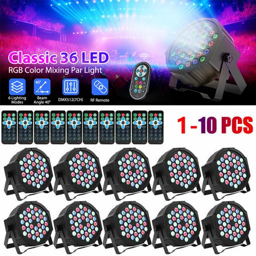 10x 120w 36led rgb - rgb, can