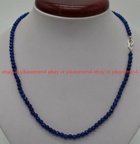 Natural 4mm faceted blue - 4mm,