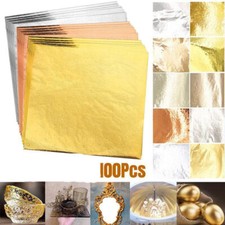 100 x Gold/Silver Leaf Sheets