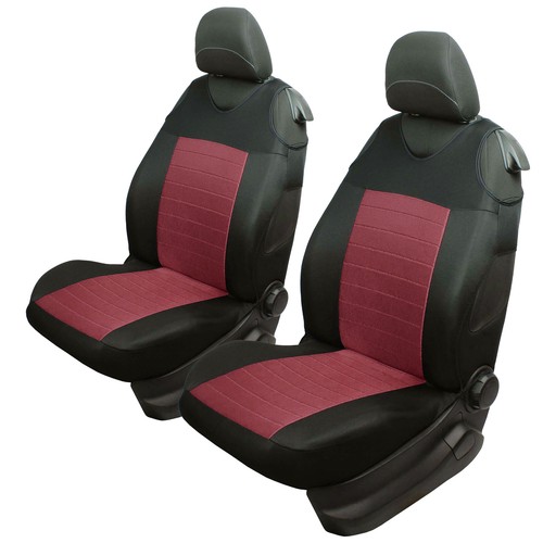 Red front car seat covers - red,