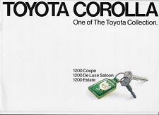 1974 Toyota Corolla Coupe, Saloon & Estate Car (E20 generation) brochure