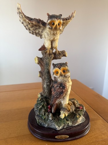 Large vintage two owls - vintage,