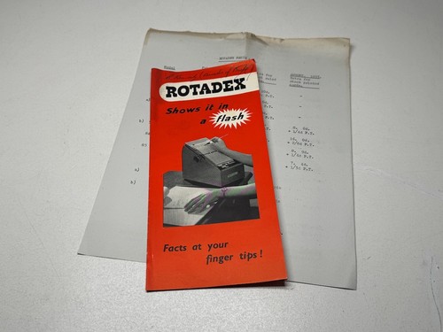 1950s rotadex shows - it, in