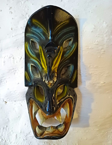 Hand carved painted wooden - hand,