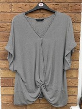 George Asda Ladies Blouse Black /white stripe Size 22 BNWOT L30” (5599)