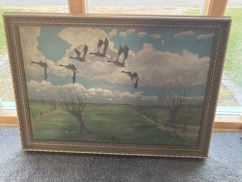 Mackenzie thorpe geese over - mackenzie,