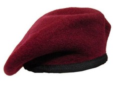 Para Beret Parachute Regiment Maroon beret - Made in England Hobsons brand ~ New
