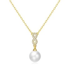 18k Gold Plated Infinity Pearl