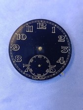 Black enamel dial pocket watch
