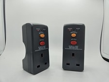 2 x MASTERPLUG ARCDKG RCD PLUG-IN CIRCUIT BREAKER SAFETY TRIP SWITCH